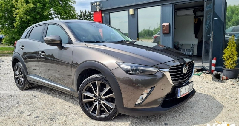 Mazda CX-3 cena 59900 przebieg: 209000, rok produkcji 2016 z Łowicz małe 781